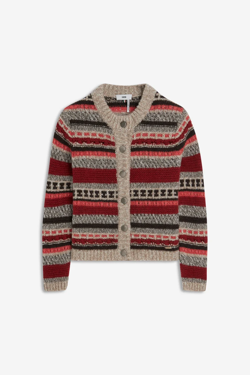 CICHANA Strickjacke mit Streifenmuster