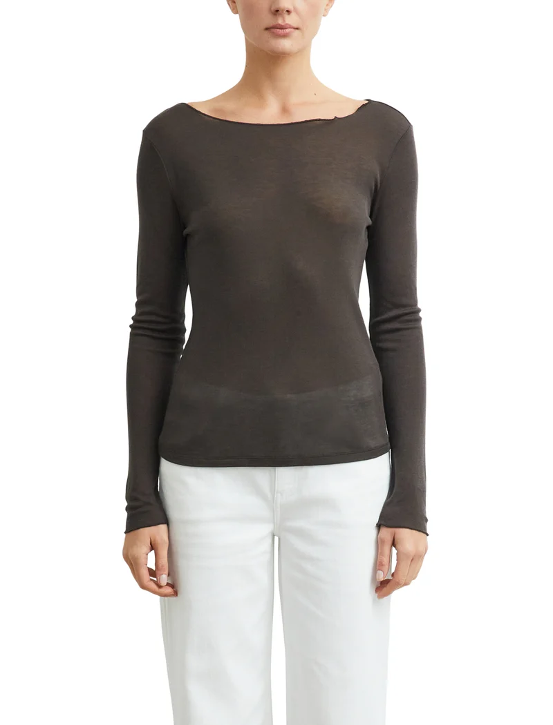 Longsleeve mit Wollanteil