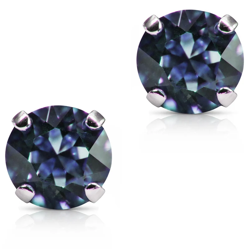 LUISIA® Ohrringe "Emily" mit Premium Kristallen 9 mm | Ozeanblau