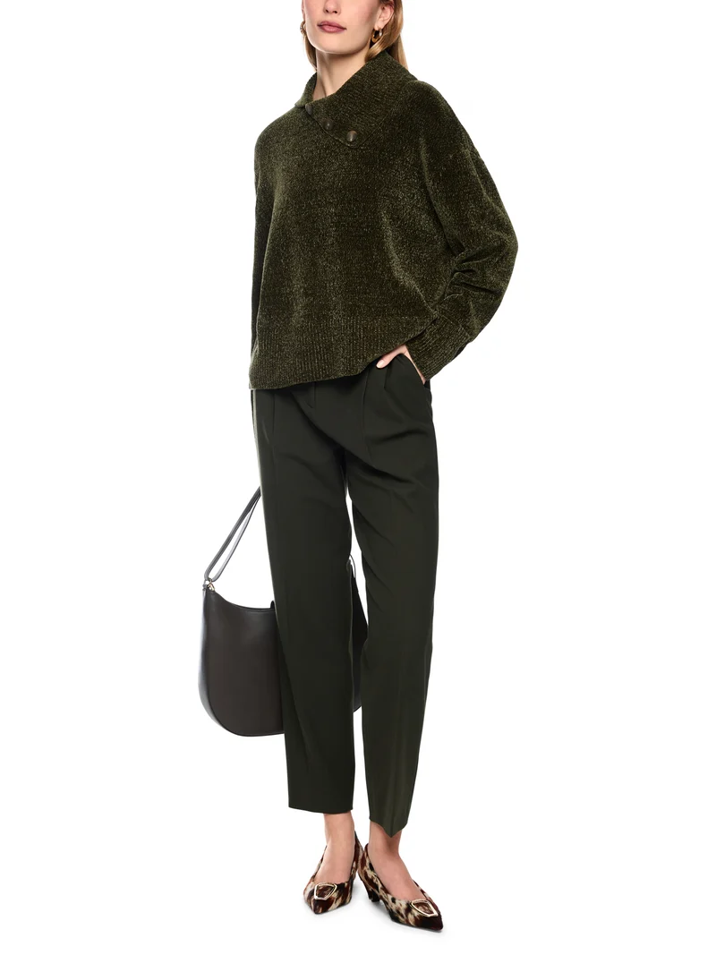 Rollkragenpullover aus Chenille-Garn