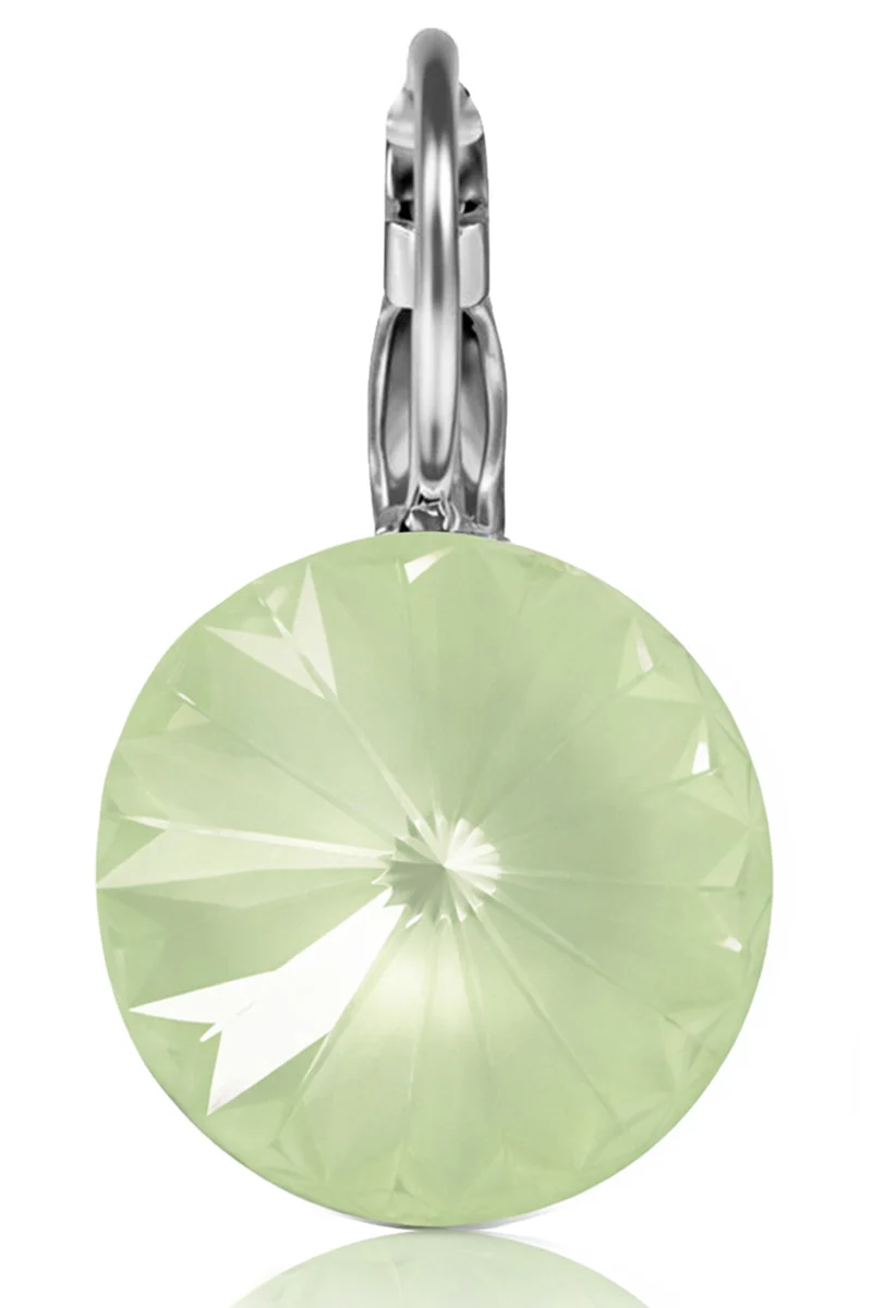 LUISIA® Ohrringe Rivoli mit Kristallen von Swarovski® 14 mm | Matt Agave
