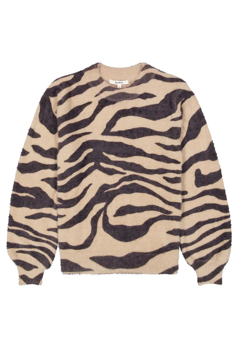 GARCIA PULLOVER MIT ALLOVER-PRINT