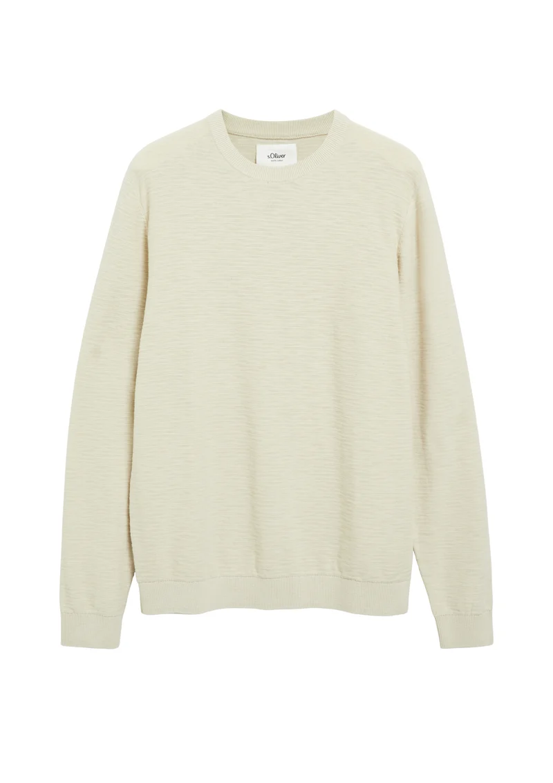 Pullover mit Flammgarnstruktur