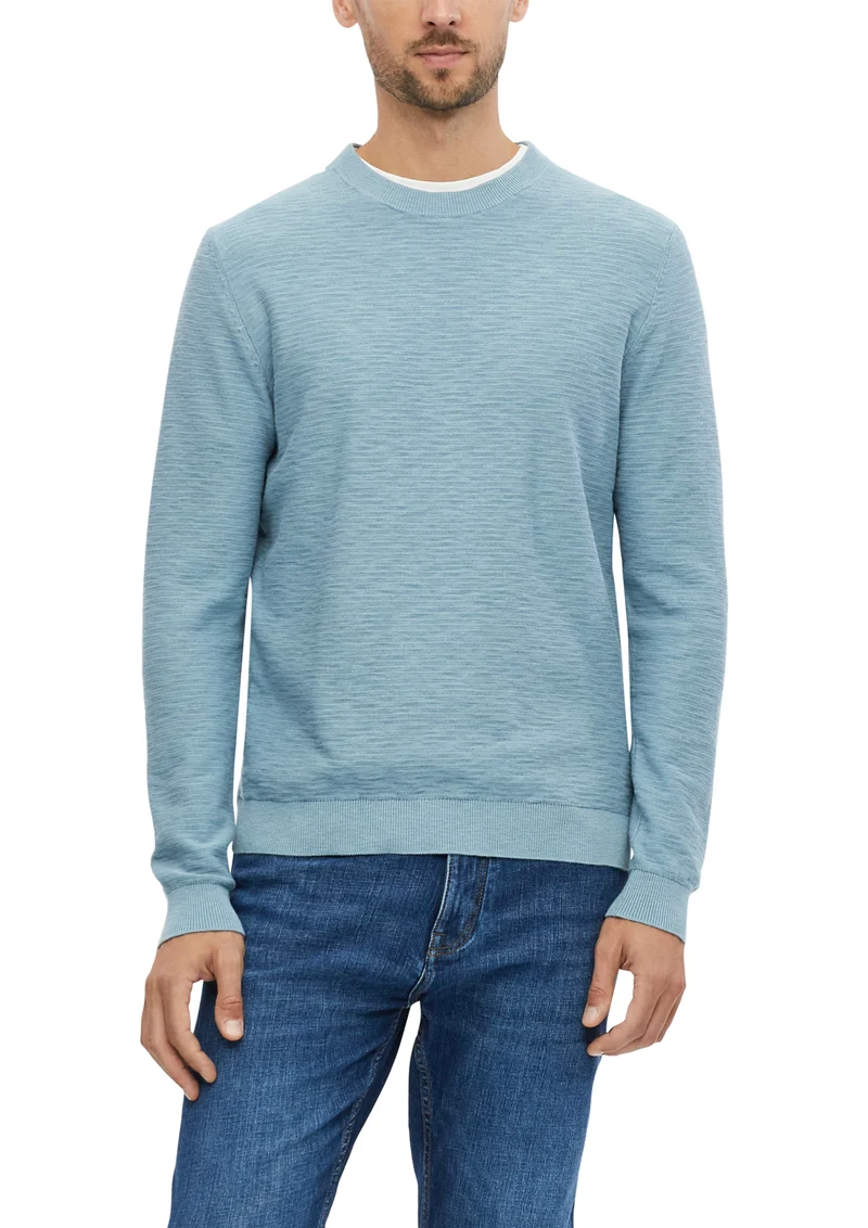 Pullover mit Flammgarnstruktur