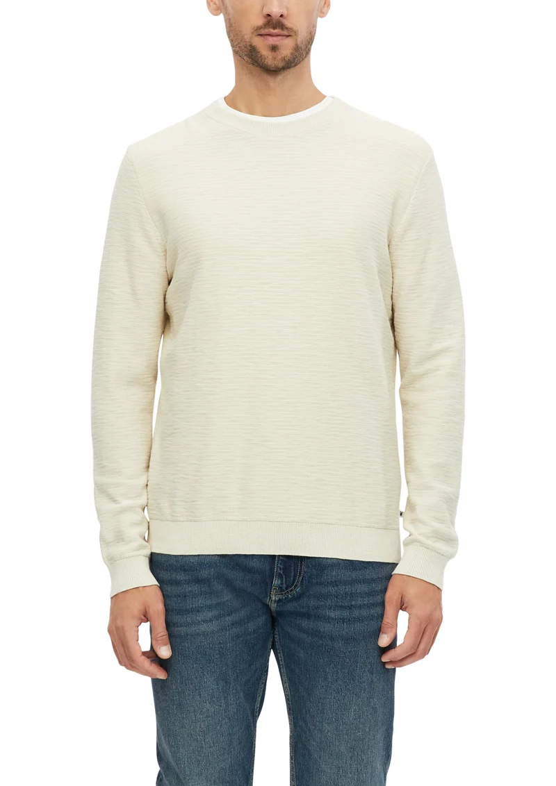 Pullover mit Flammgarnstruktur