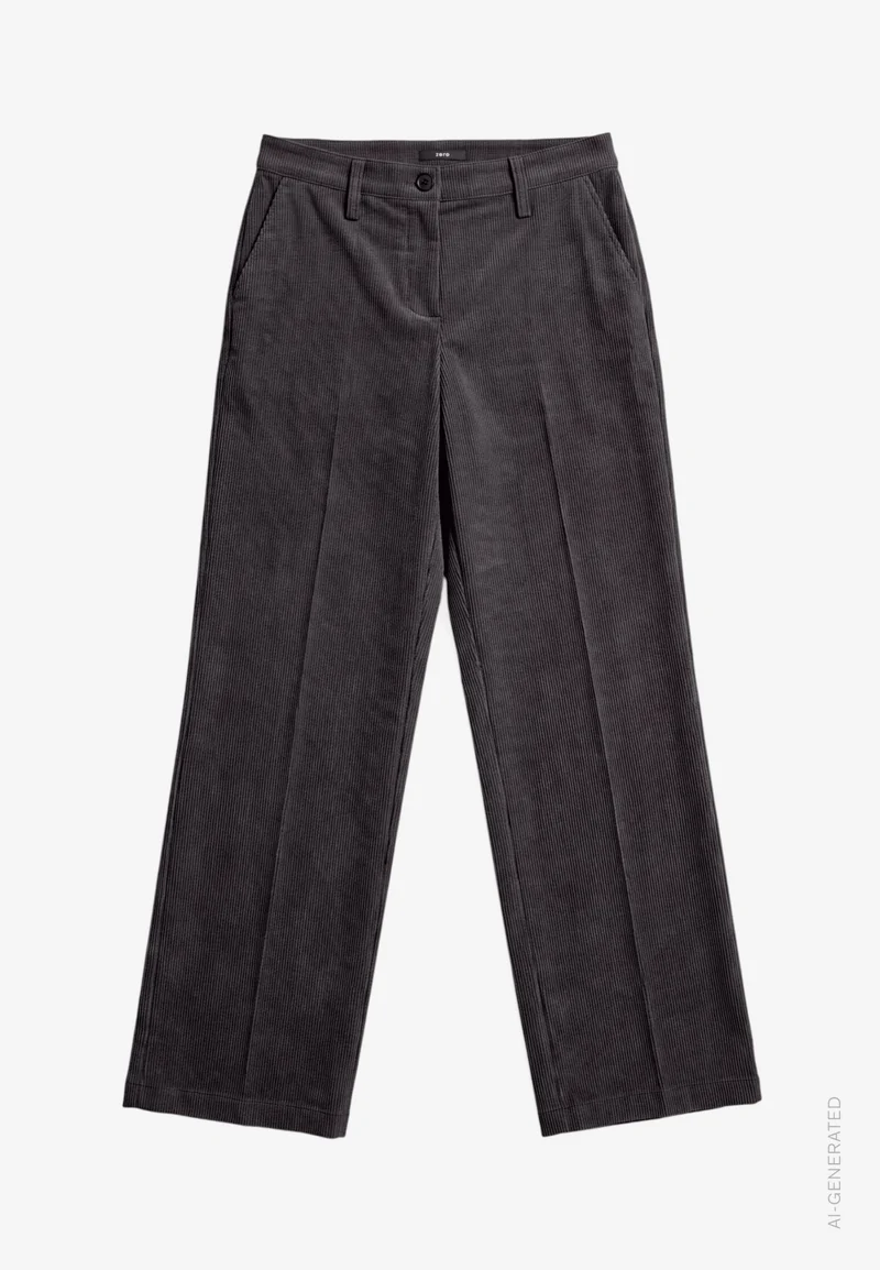 Cordhose mit Bügelfalte