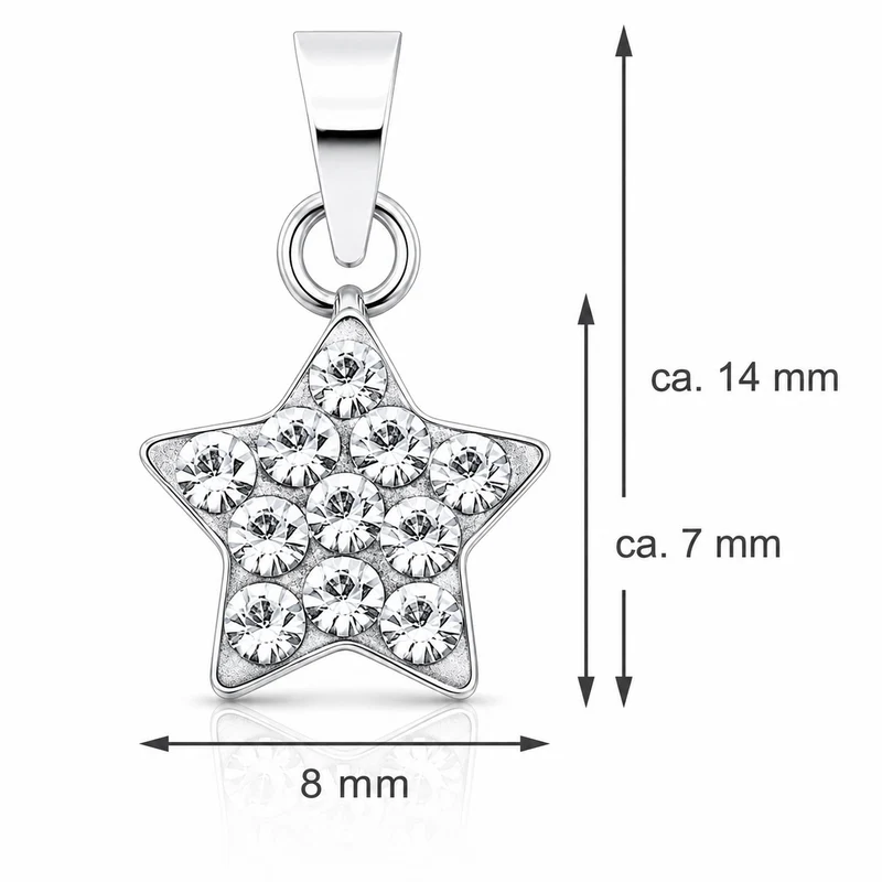 LUISIA® Kettenanhänger "Stern" mit Kristallen von Swarovski® | Flieder