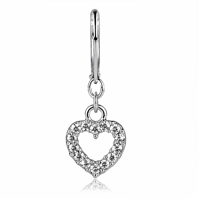 LUISIA® Herz Ohrringe "Evie" mit Kristallen von Swarovski® | Kristall