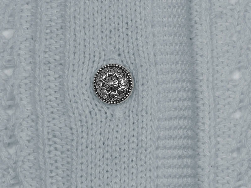 Huber Trachten Strickjacke "Alia" für Mädchen | Silber Grau