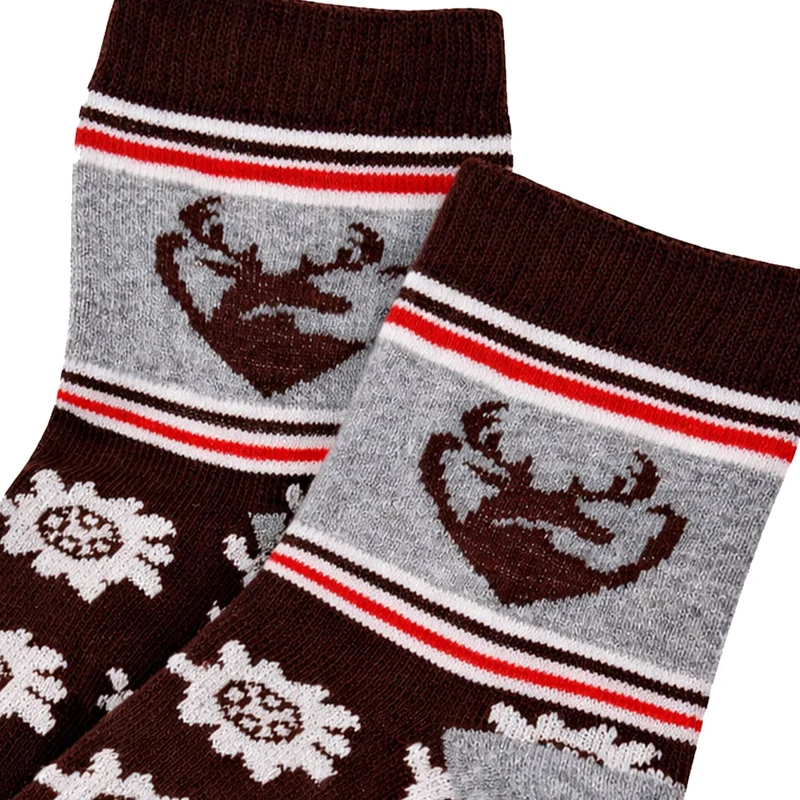 BONDI Baby Kniestrümpfe "Hirsch" 91730 | Grau - Socken
