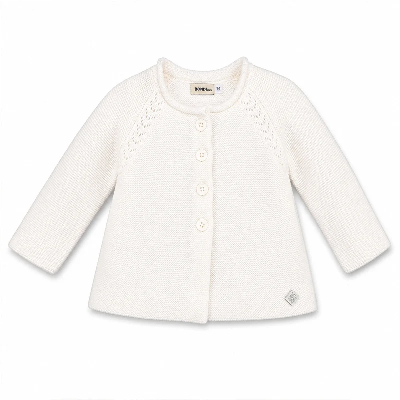 BONDI Baby Mädchen Strickjacke A-Form 86593 | Offwhite