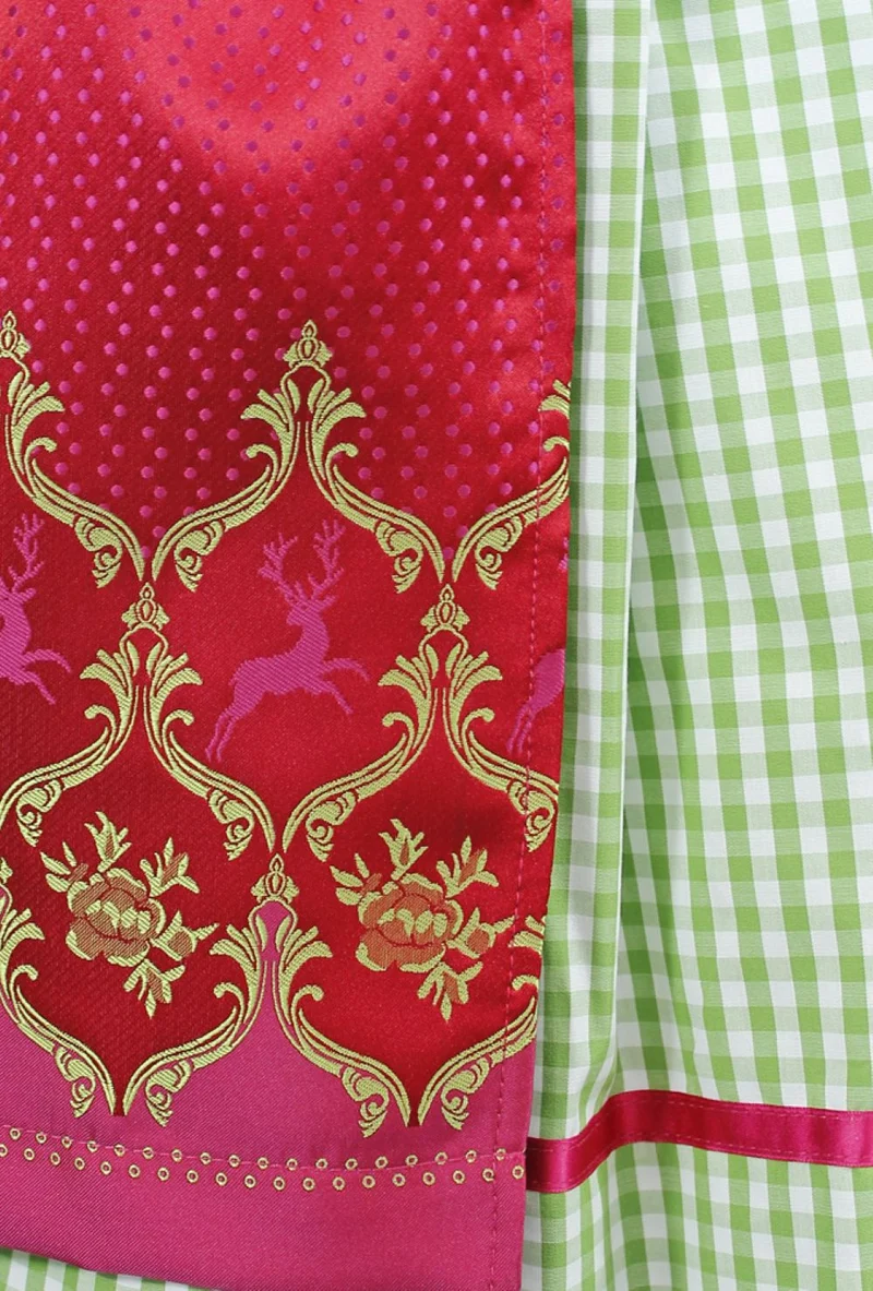Isar-Trachten Jugend Dirndl "Clarissa" | Grün Pink
