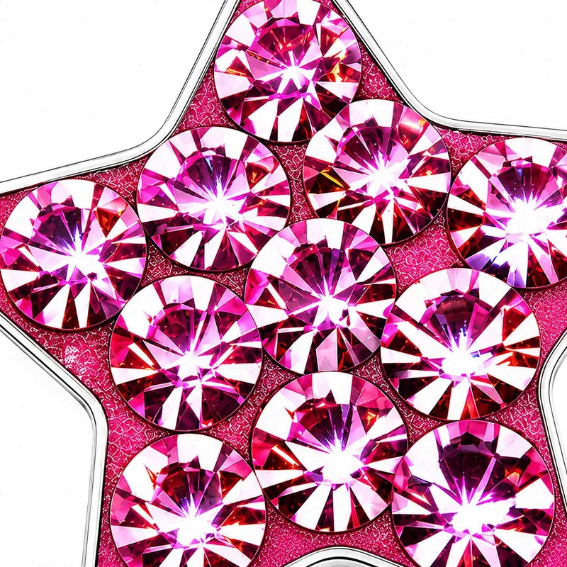 LUISIA® Kettenanhänger "Stern" mit Kristallen von Swarovski® | Pink