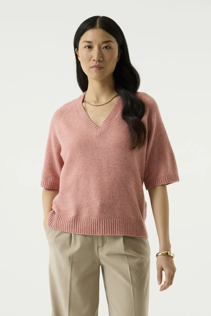 Pullover mit lässiger Passform und V-Neck
