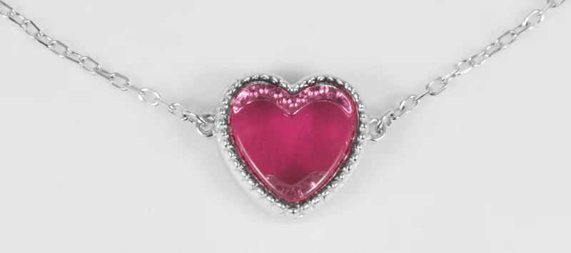 LUISIA Filigranes Damen Armband mit rosa Herz - 925 Silber Schmuck