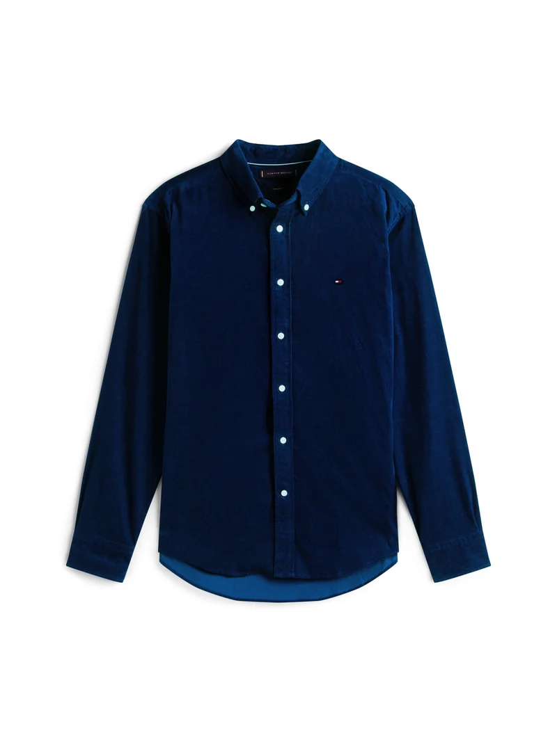Regular Fit Cordhemd im Western-Stil