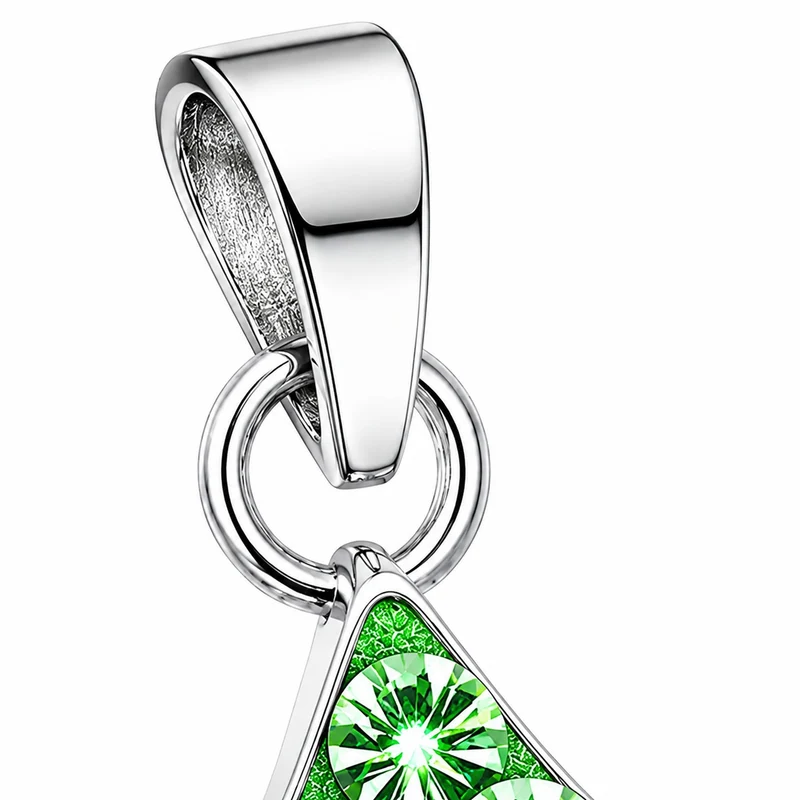 LUISIA® Kettenanhänger "Stern" mit Kristallen von Swarovski® | Hellgrün