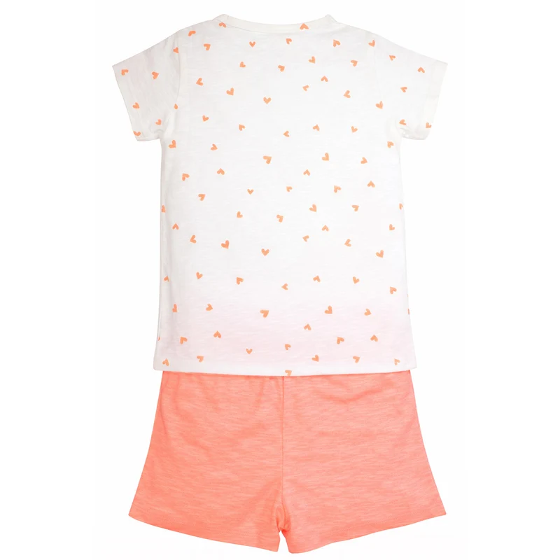 BONDI Shorty - Schlafanzug "Pferde-Motiv" 36230 | Weiß Apricot