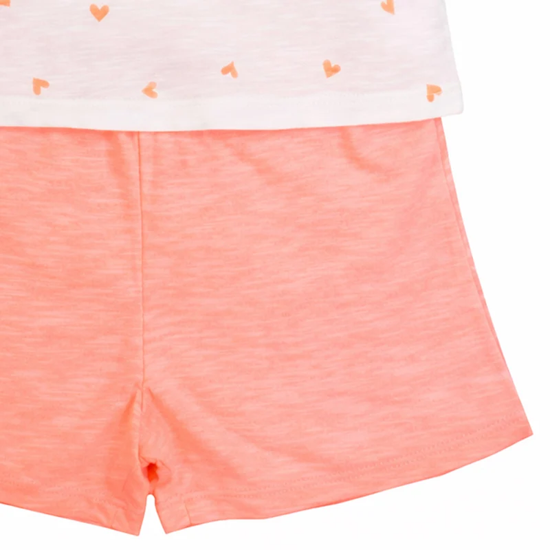 BONDI Shorty - Schlafanzug "Pferde-Motiv" 36230 | Weiß Apricot