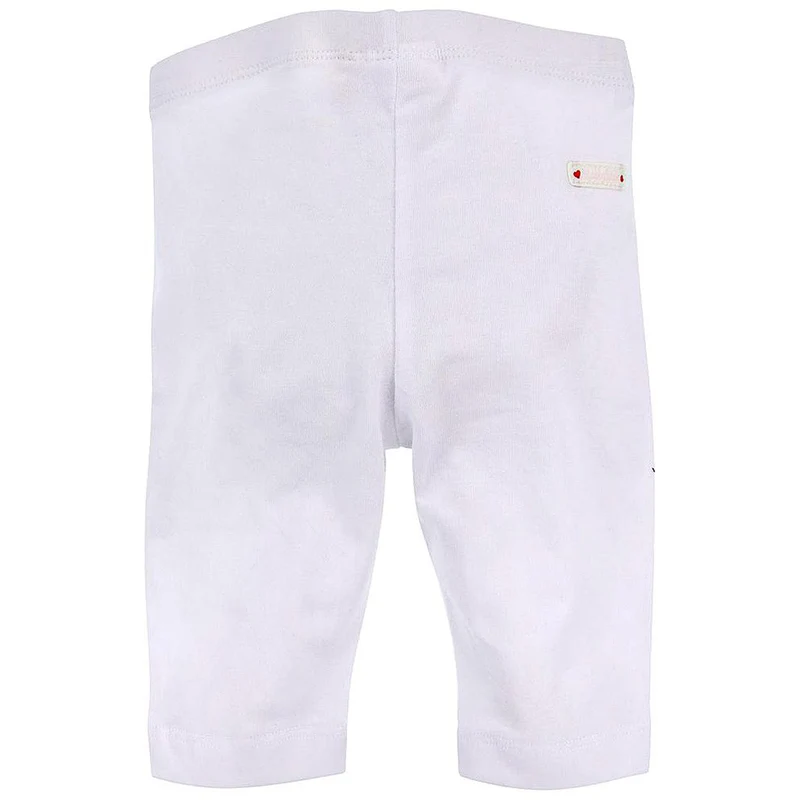 BONDI Baby Mädchen Capri Hose Leggings "Blümchen" 86767 | Weiß