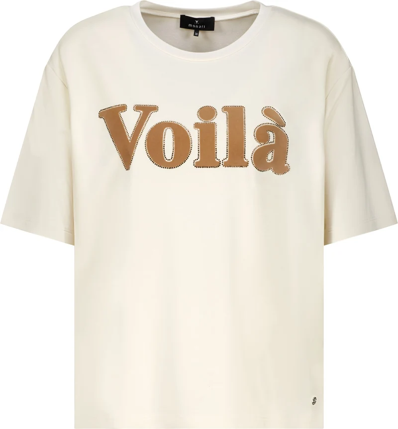 T-Shirt mit "Voilá"-Schriftzug