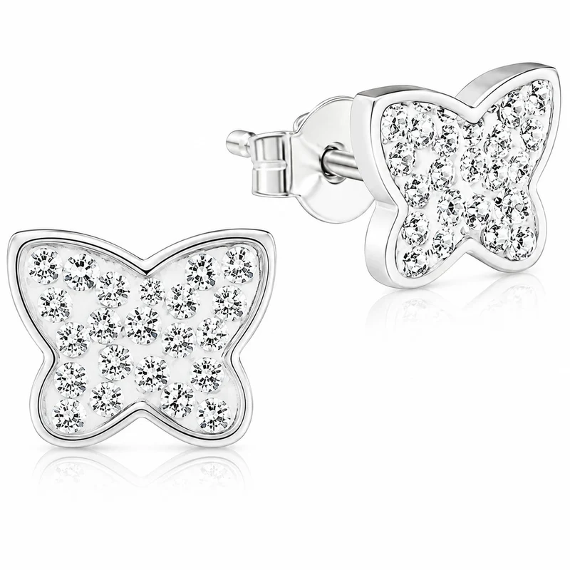 LUISIA® Ohrringe "Schmetterling" mit Kristallen von Swarovski® | Kristall