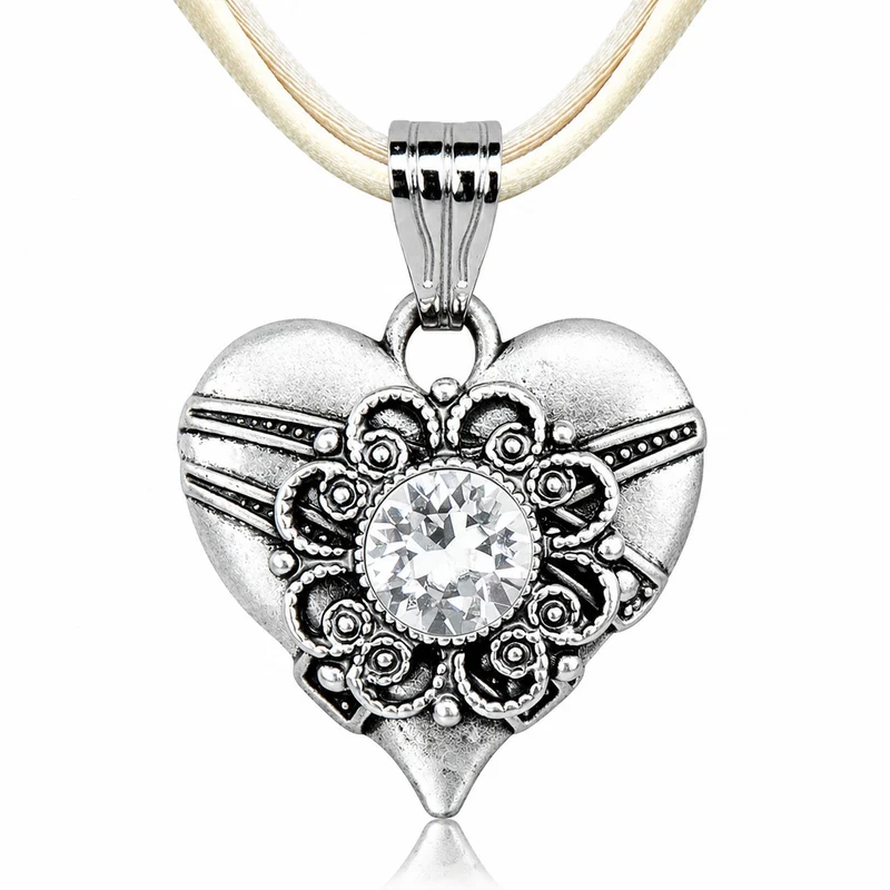 LUISIA® Halskette "Paula" mit Kristallen von Swarovski® | Creme