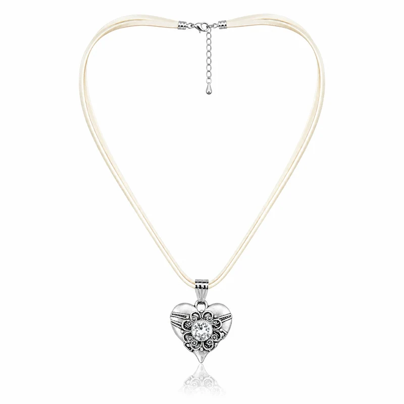 LUISIA® Halskette "Paula" mit Kristallen von Swarovski® | Creme