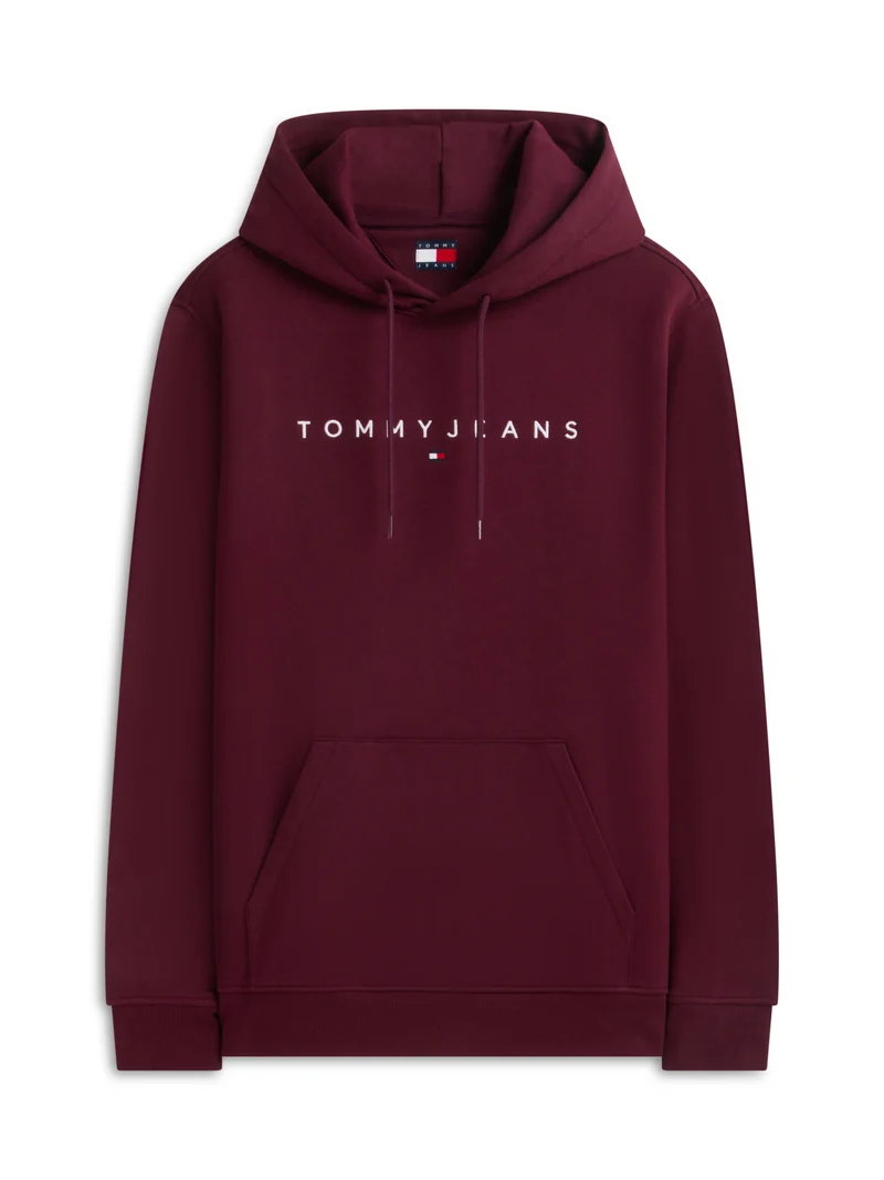 Fleece-Hoodie mit Linear-Logo