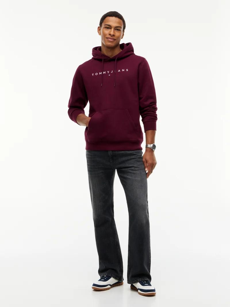 Fleece-Hoodie mit Linear-Logo