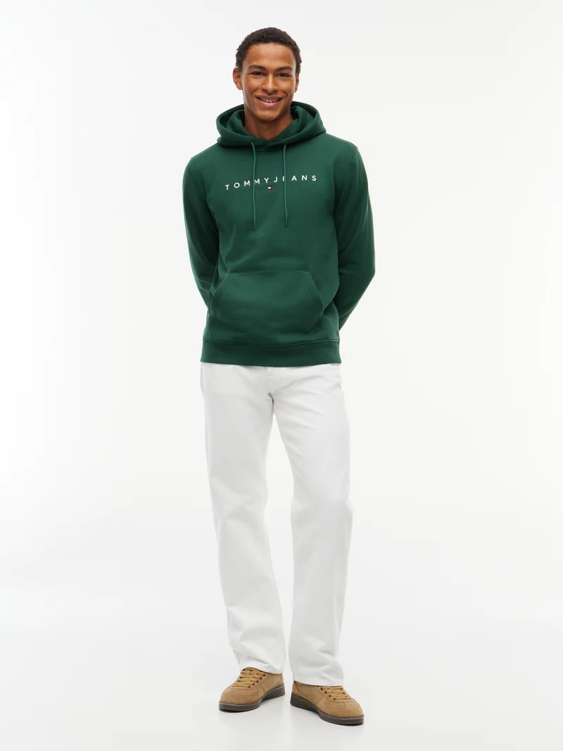 Fleece-Hoodie mit Linear-Logo