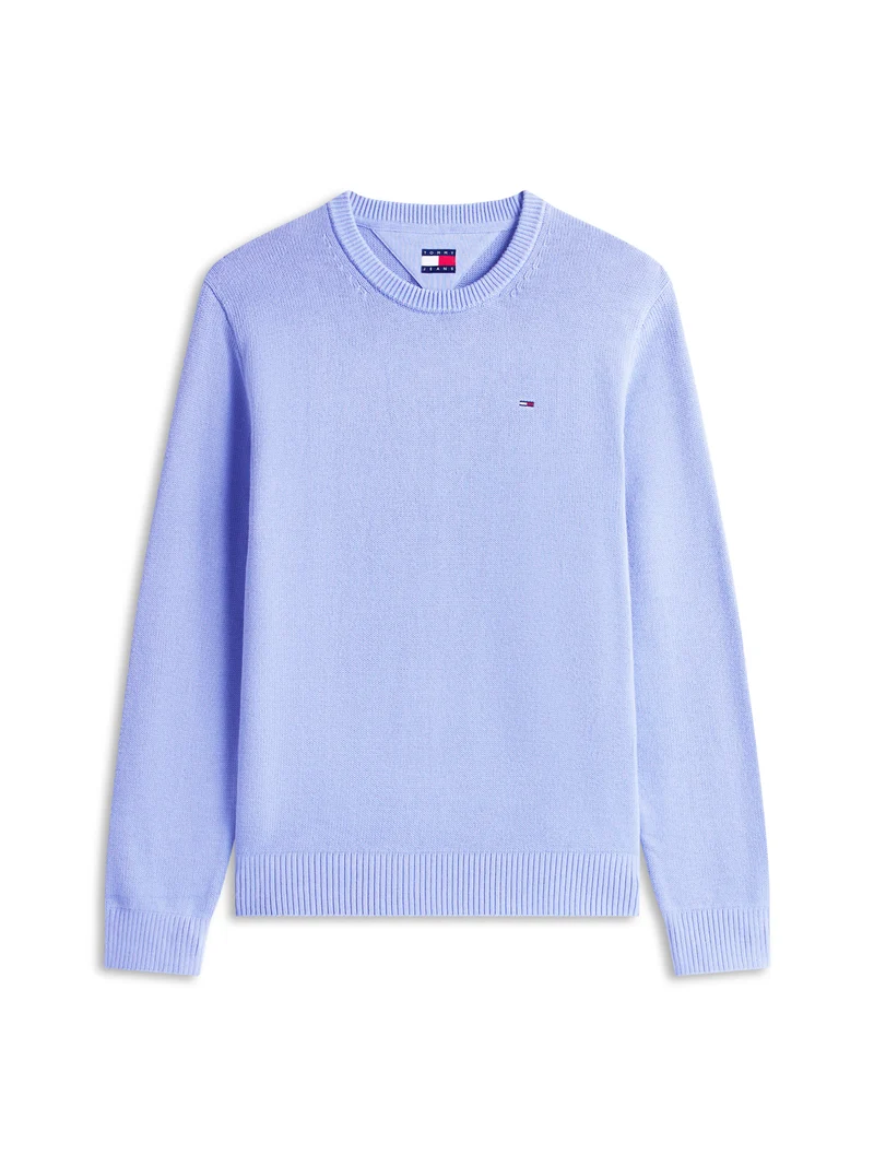 Tommy Flag Slim Fit Strukturpullover