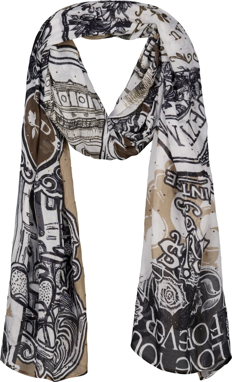 Monari Schal mit Emblem-Muster