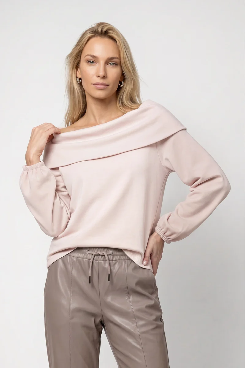 Monari Pullover mit Carmen-Ausschnitt