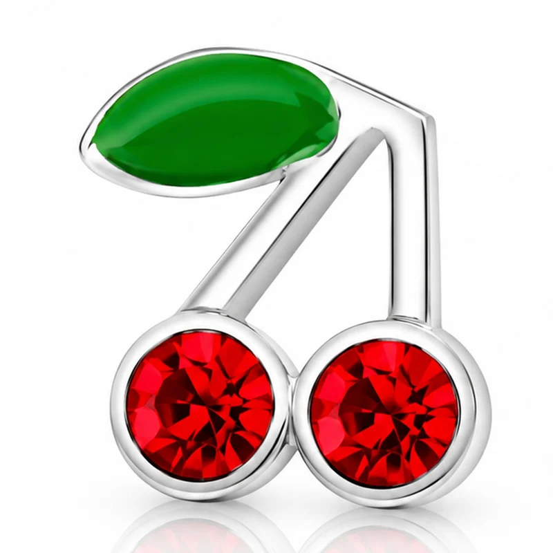 LUISIA® Kinder Ohrstecker "Kirschen" mit Kristallen von Swarovski®