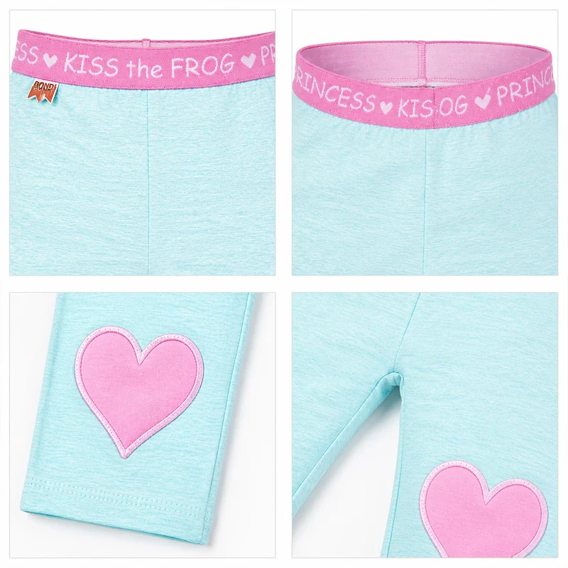 BONDI Baby Kinder Leggings "Herzen" 86576 - Mint | Mädchen Hose