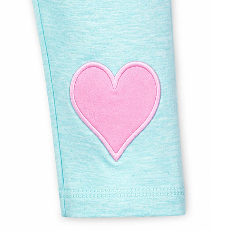 BONDI Baby Kinder Leggings "Herzen" 86576 - Mint | Mädchen Hose
