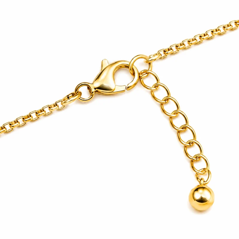 LUISIA® Halskette "Nelia" mit Blumen - 16 Karat vergoldet | Schwarz