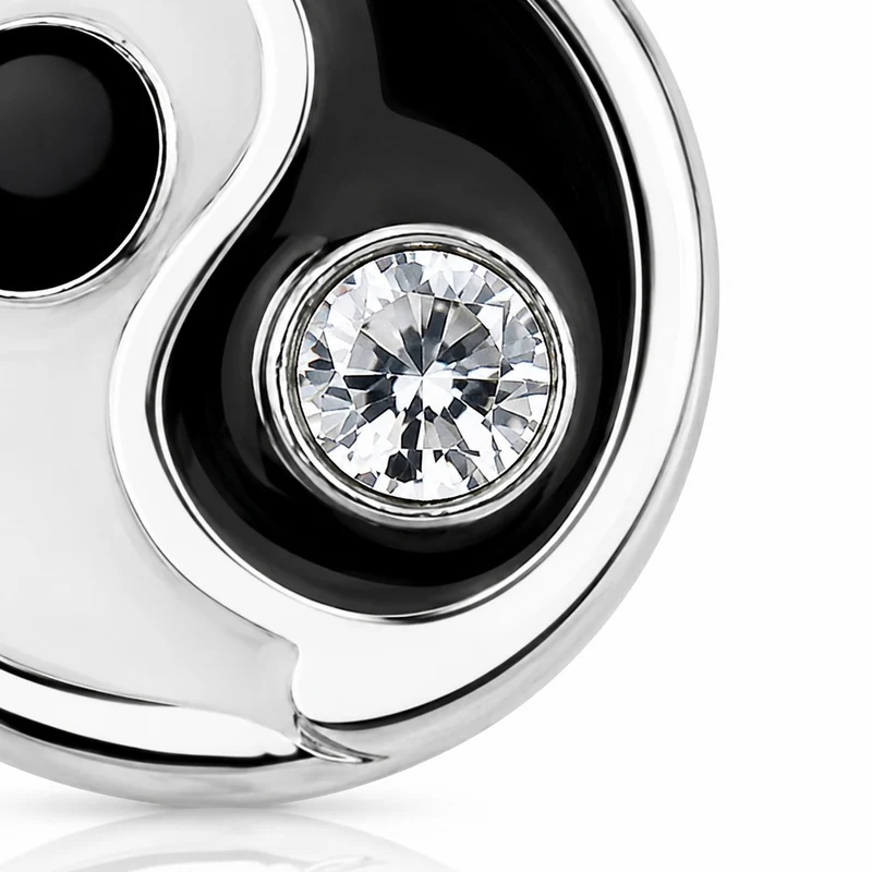 LUISIA® Ohrstecker "Yin Yang" mit Kristall von Swarovski®
