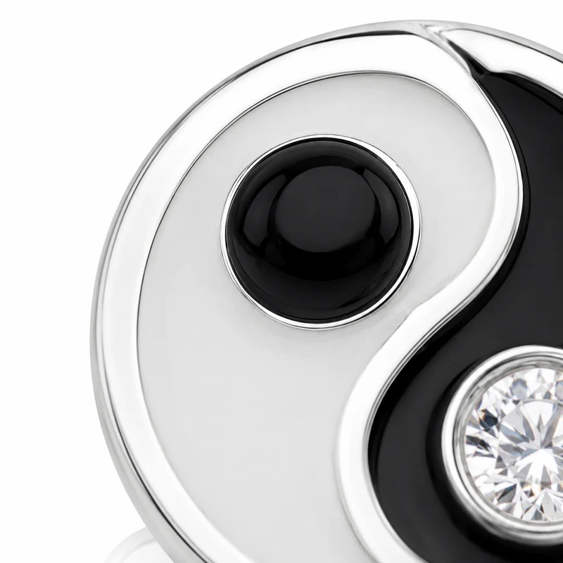 LUISIA® Ohrstecker "Yin Yang" mit Kristall von Swarovski®