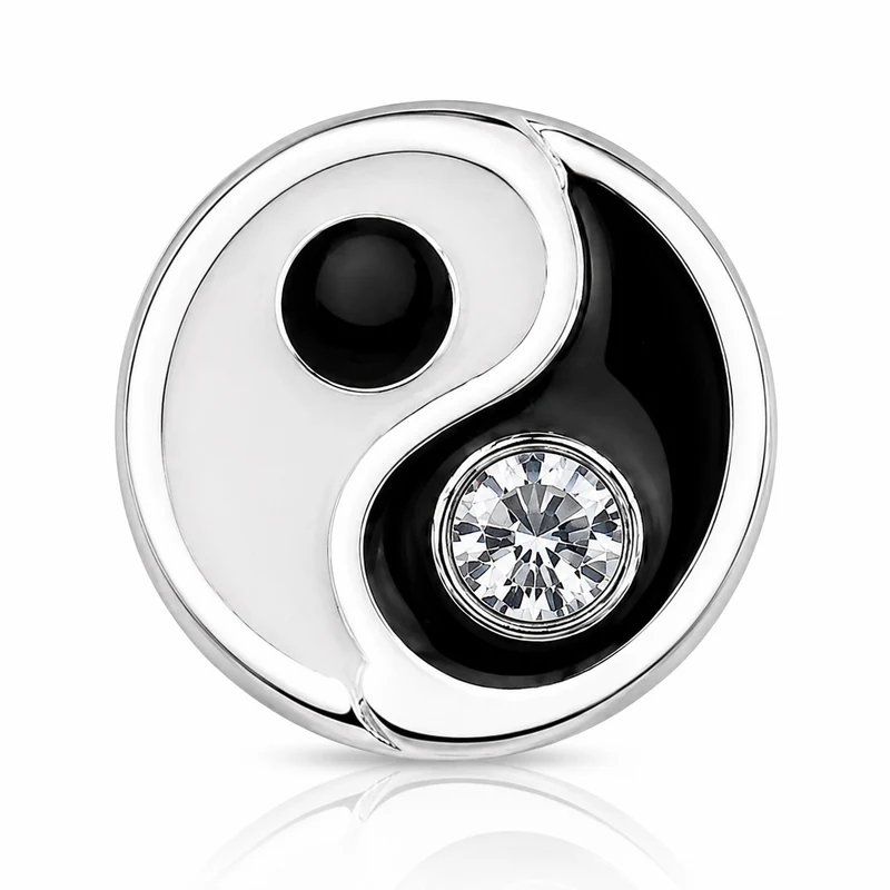 LUISIA® Ohrstecker "Yin Yang" mit Kristall von Swarovski®