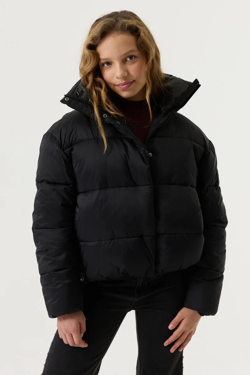 Pufferjacke mit Stehkragen