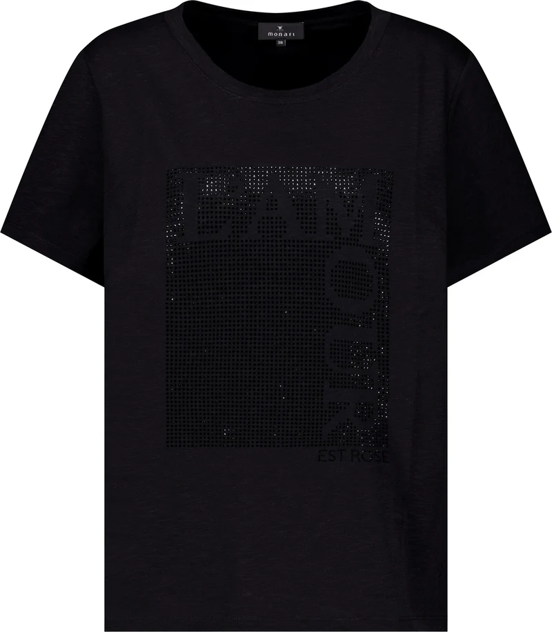 Monari T-Shirt mit Straßsteinen