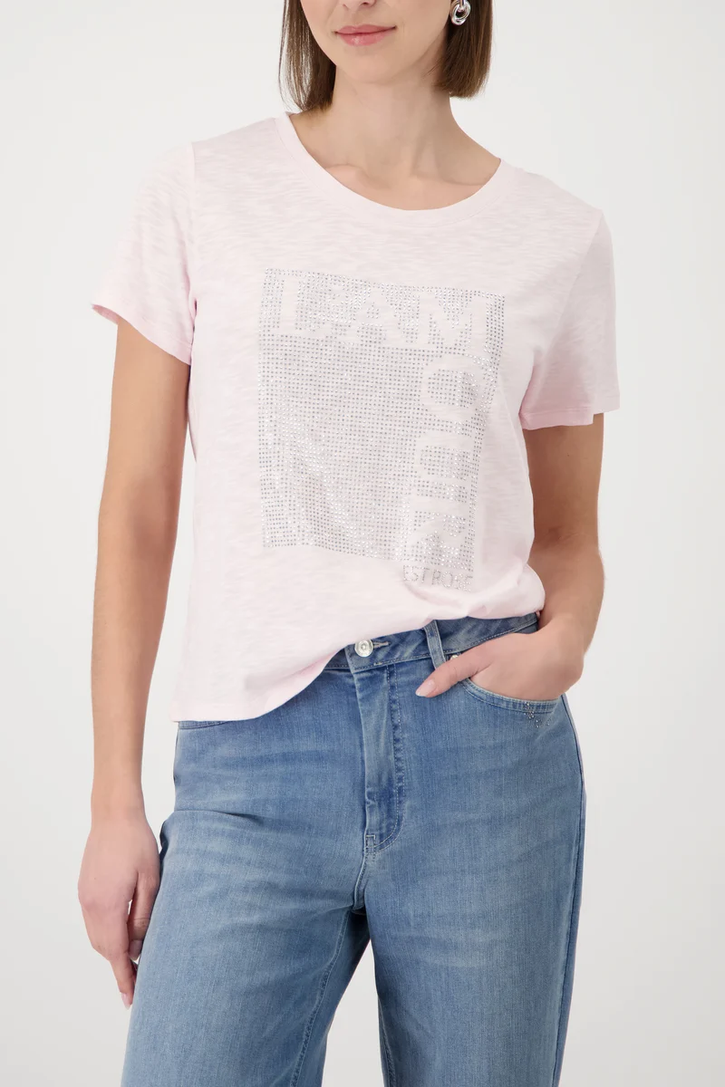 Monari T-Shirt mit Straßsteinen