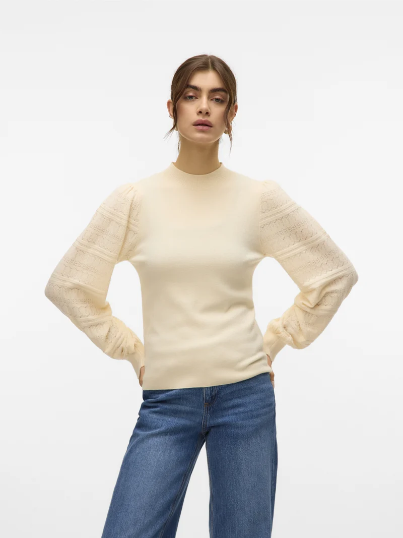 NEWLIMONE Strickpullover mit Stehkragen