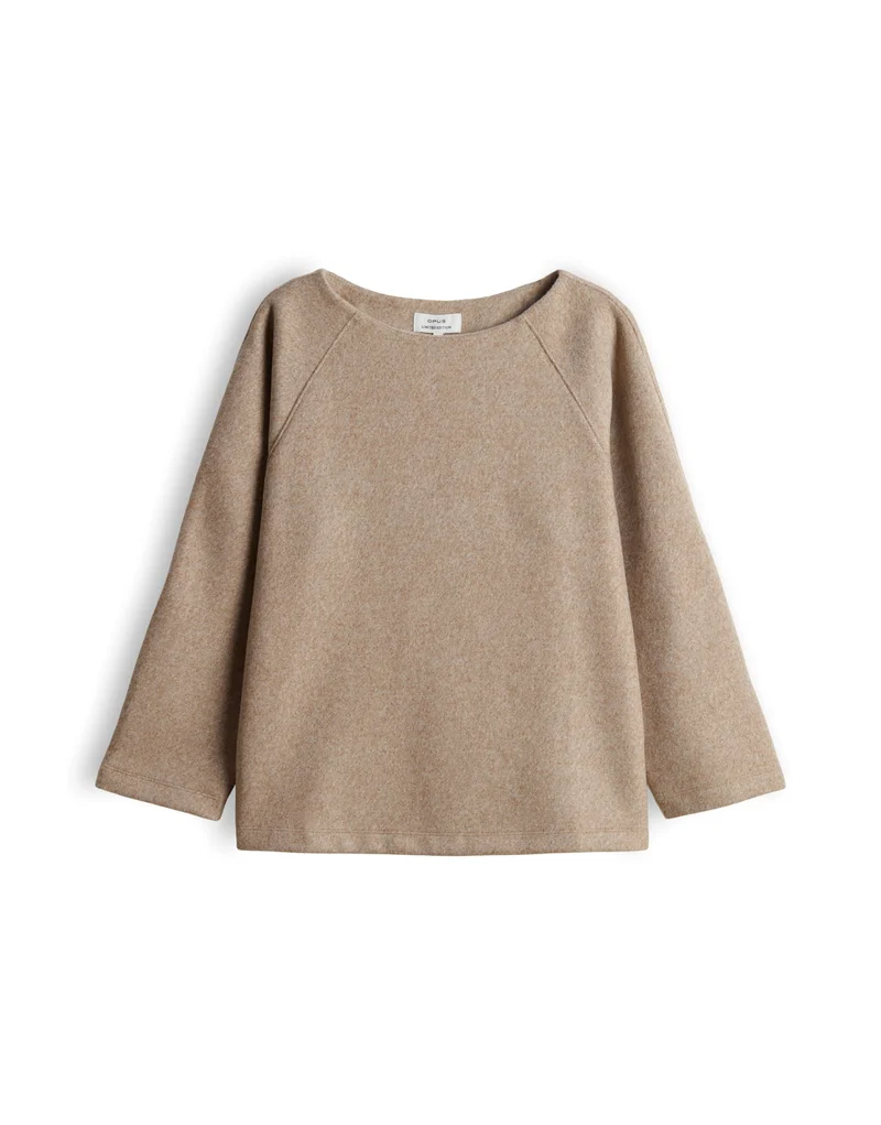 GUSERA Sweatshirt mit Mélange Optik