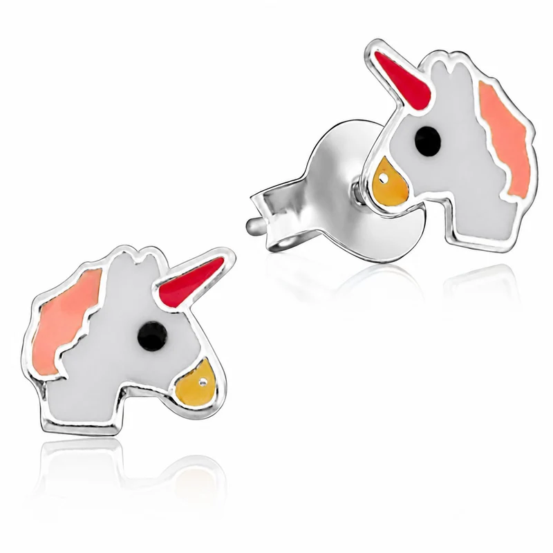 LUISIA Ohrstecker Einhorn Unicorn - 925 Sterling Silber