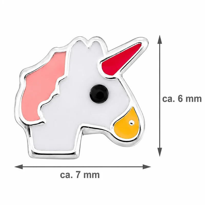 LUISIA Ohrstecker Einhorn Unicorn - 925 Sterling Silber