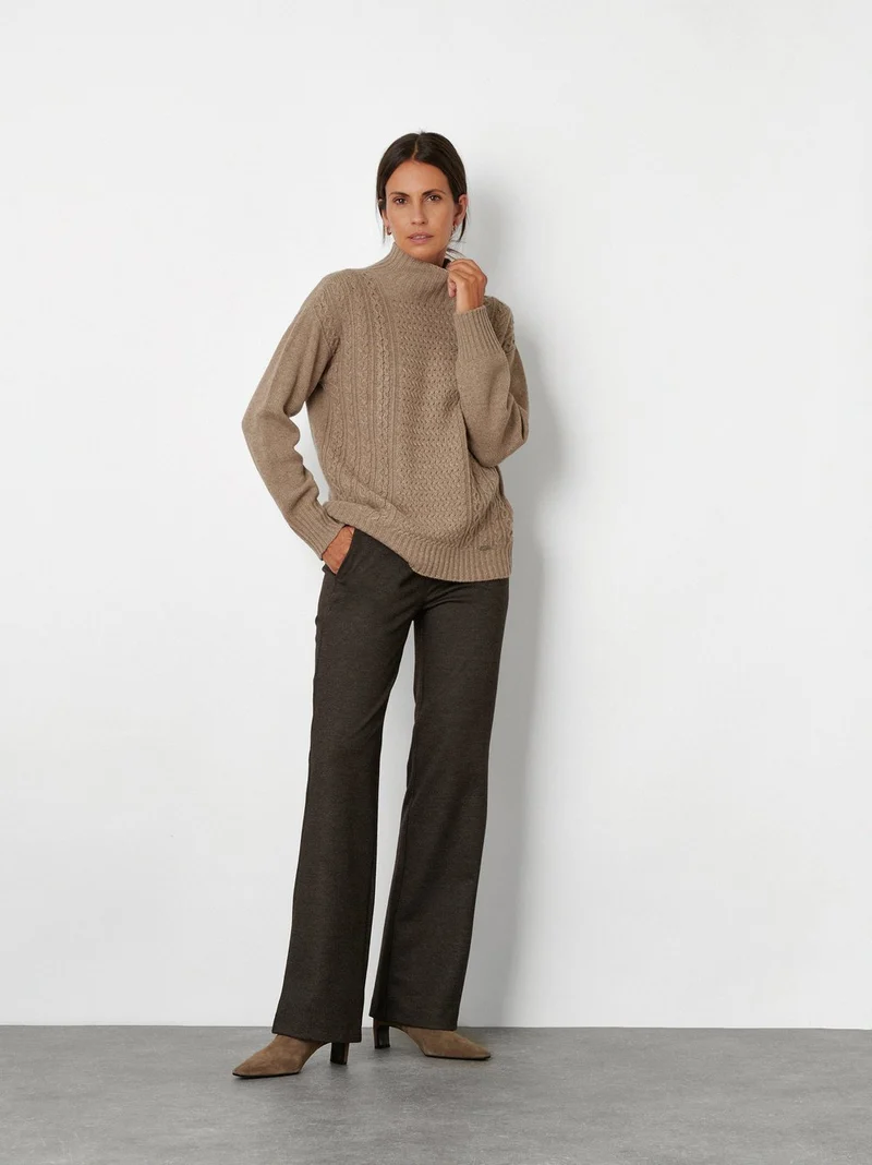 JENNY Wide Leg in melierter Optik