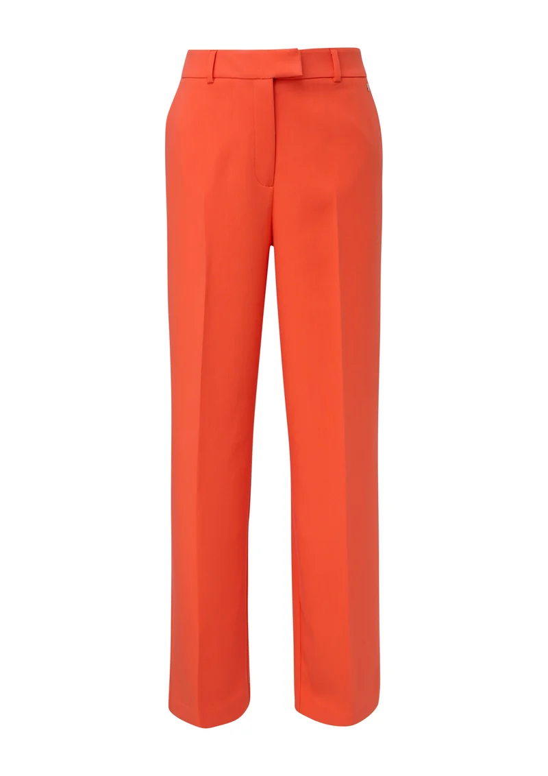 Twill-Hose mit Wide Leg